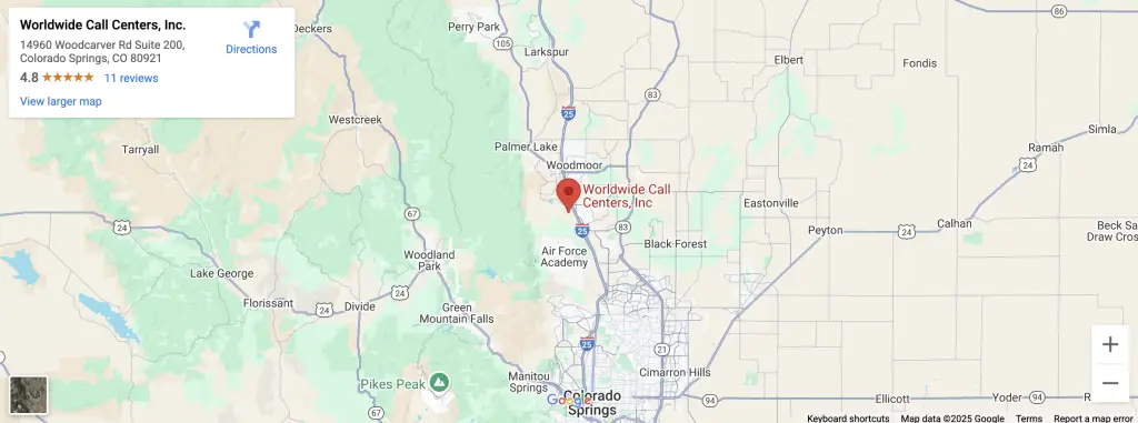 Worldwide Call Centers Office Map